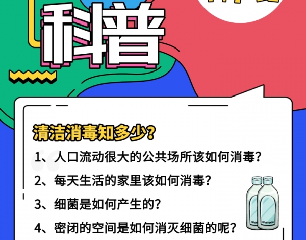 科普行、云上直播回顧|消毒清潔之行